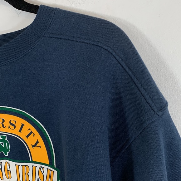 Galt Crew Vintage NWT NCAA University of Notre Dame Mens Size L Blue Sweatshirt - Picture 7 of 13